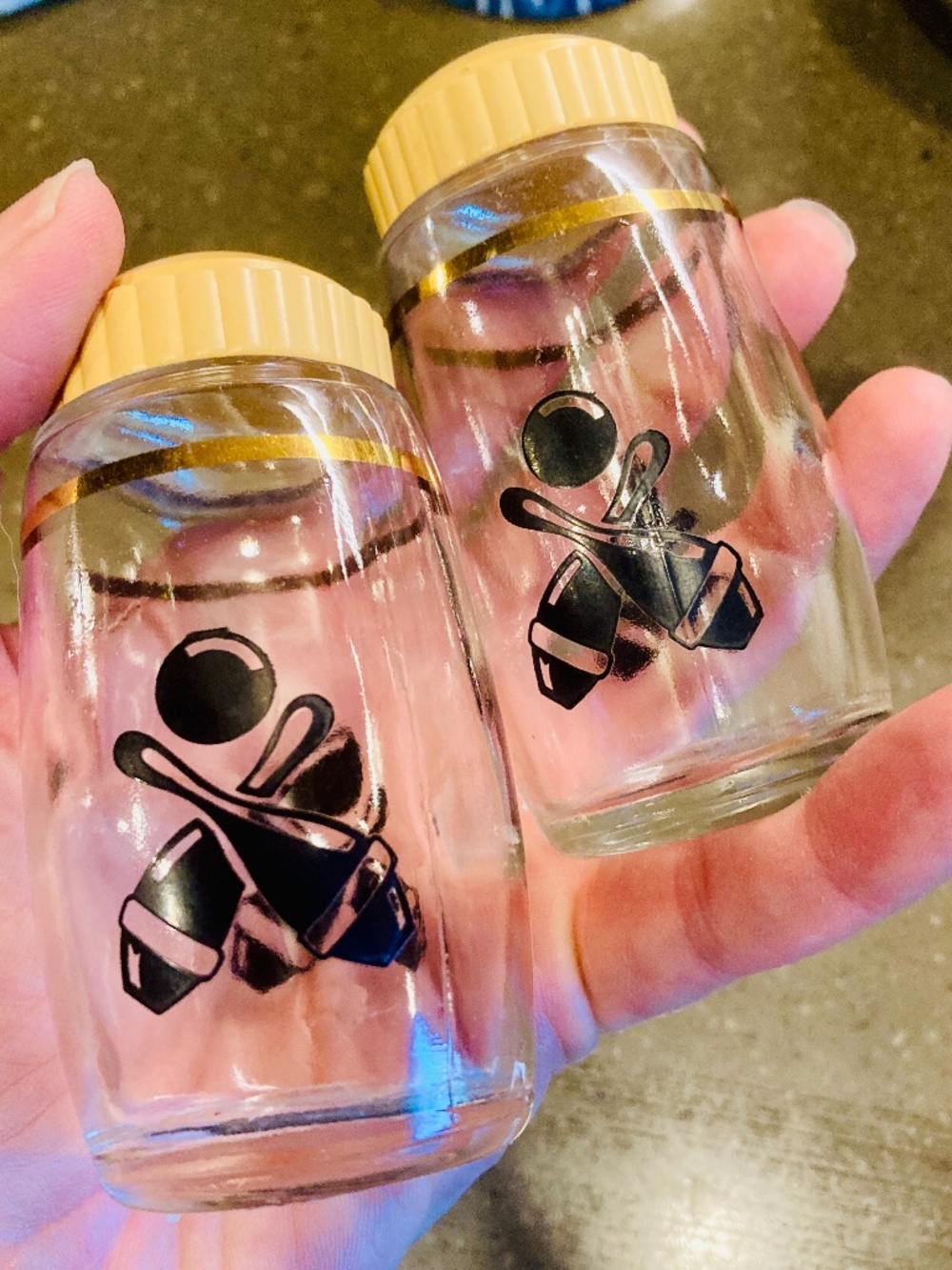 Federal Glass 1950s Bowling Pin SP set
